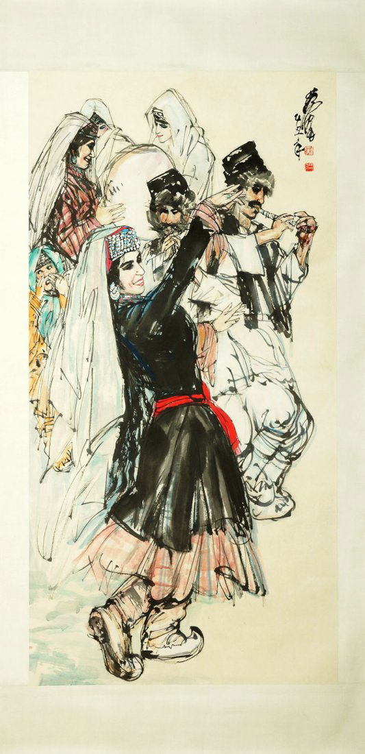 CHINESE FIGURES PAINTING (1 of 4)