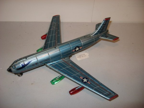 JAP TIN LITHO FRICTION POWERED U.S. AIRFORCE BOMB