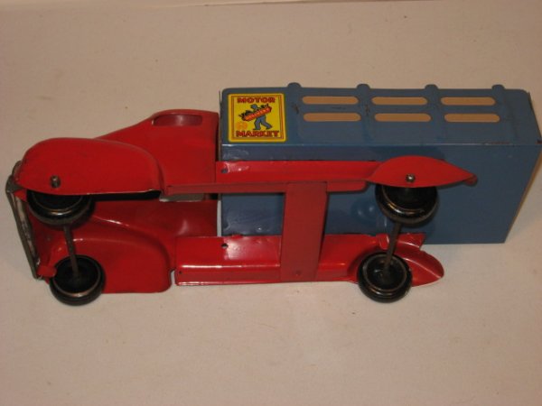 VINTAGE MARX MOTOR MARKET OPEN BED TRUCK - 5