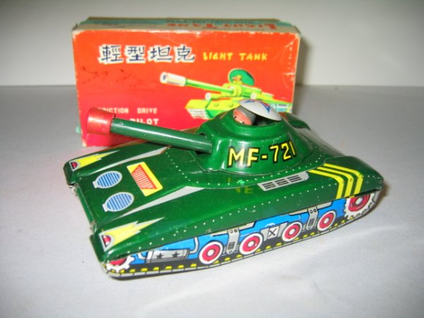 JAP TIN LITHO LITE TANK W/BOX