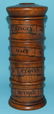 A four section spice tower, 20.5 cm high