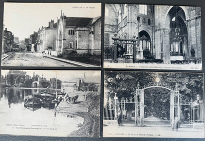 RPPC Carte Postale French Postcard Lot, Langres Castillion