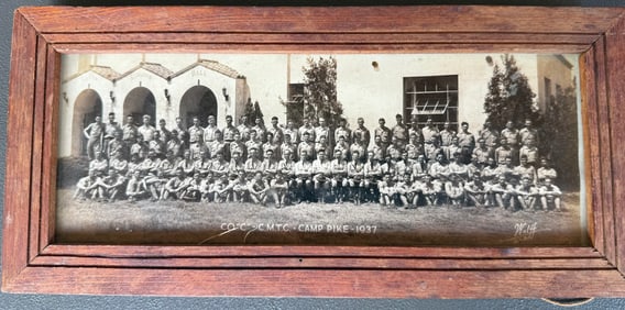 Camp Pike 1937 C.M.T.C. Photo, Military Training Corps Arkansas, Wolff