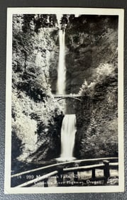 Multnomah Falls, Columbia River Highway Postcard RPPC, Sawyer Scenic Photos