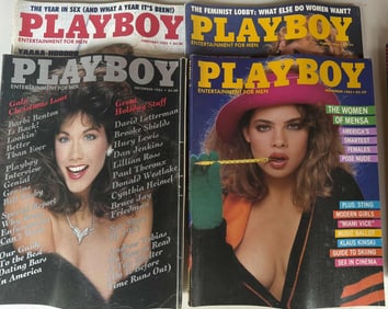 Playboy Magazines 1985 Set of 4 Issues (February, March, November, December 1985)