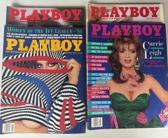 Playboy Magazine Collection — 4 Issues (June, July, October, November 1986)