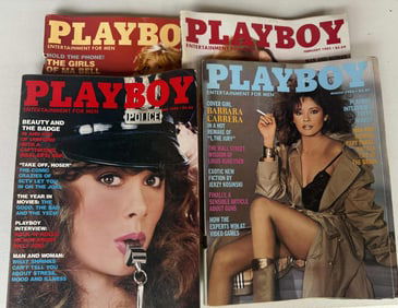 Playboy Magazine Collection — 4 Issues (February, March, May, July 1982)