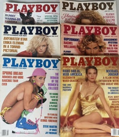 Playboy Magazine Collection — 6 Issues (1990–1992) Erika Eleniak