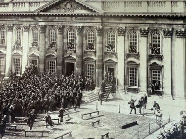 Protest of Entry of Female Students Cambridge University, c1890 Photo, Feminism