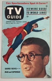 1953 TV Guide — George Reeves as Superman — Vol. 1, No. 26 (September 25–October 1)