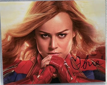 Brie Larson Signed “Captain Marvel” 8x10 Photo — A1ProAutographs COA
