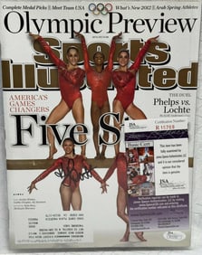 Kyla Ross Signed Fierce Five 2012 Sports Illustrated Olympic Preview Cover — JSA COA