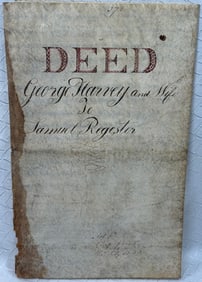 Delaware County, Pennsylvania Land Deed- 1841 (Recorded 1853)