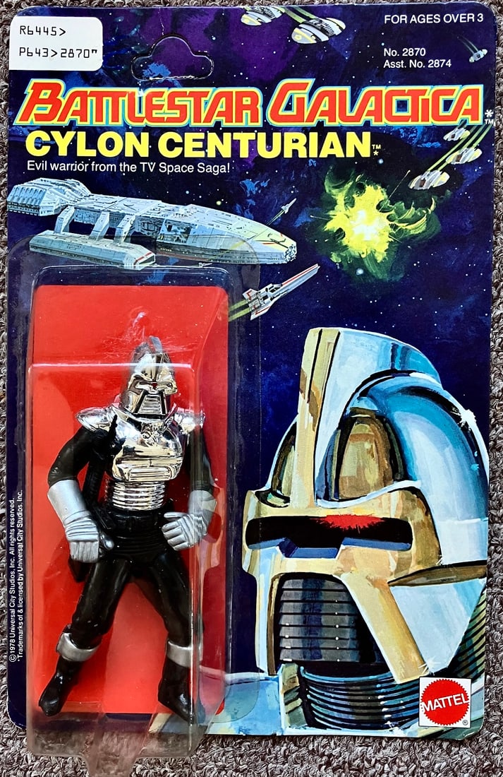 1978 Battlestar Galactica CYLON CENTURION – Mattel – Factory Sealed, Unpunched – High-Grade (1 of 8)