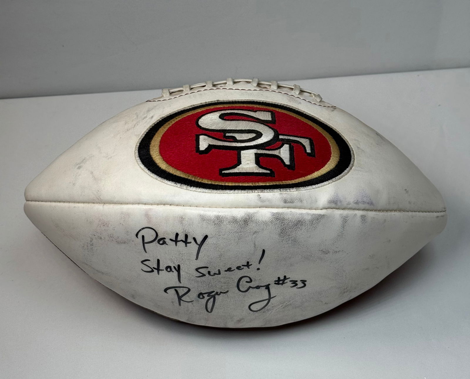 Roger Craig Signed 49ers Football – Mid-1990s Autograph, Inscribed, One-Owner (1 of 4)
