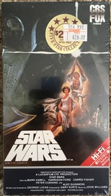 1984 CBS/Fox Star Wars: A New Hope — Factory-Sealed VHS (Hi-Fi Stereo, #1130)