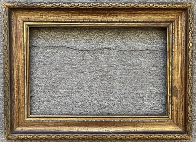 Antique c.1890s Mandel Brothers Chicago Giltwood Picture Frame — 12" × 18½" Rabbet