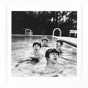The Beatles Swimming Pool, 1964 Photograph by John Loengard, Framed, Hard Rock Hotel Las Vegas