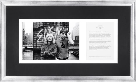Blondie & Clem Burke, New York Rooftop 1980, Photograph by Alan Tannenbaum, Framed, Hard Rock Vegas