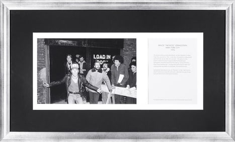 Bruce Springsteen, New York City 1976, Photograph by Alan Tannenbaum, Framed, Hard Rock Las Vegas