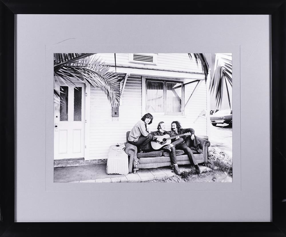 Crosby, Stills & Nash 1969 Outtake Photograph by Henry Diltz, Framed, Hard Rock Las Vegas (1 of 2)