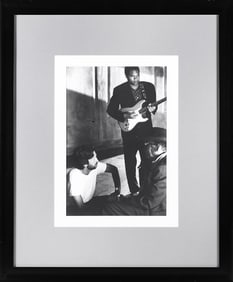 John Lee Hooker, Eric Clapton & Robert Cray Photograph, Framed, Hard Rock Las Vegas