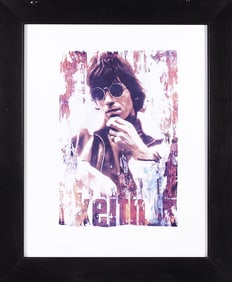 Keith Richards Photograph by Gered Mankowitz – Hard Rock Hotel Las Vegas Display Print, Framed COA
