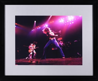 Led Zeppelin Concert Photograph by Neil Preston, Hard Rock Hotel Las Vegas Display Print, Framed COA