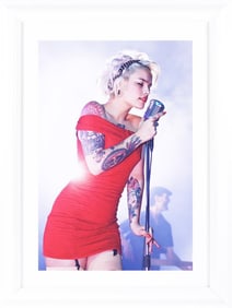 “Red,” Lead Singer of Krakovia – Hard Rock Hotel Las Vegas Display Photograph, Framed COA