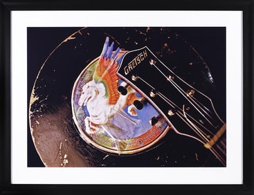Steve Miller Gretsch Guitar – Original Photo by Lisa S. Johnson, Large Framed Rock Photography