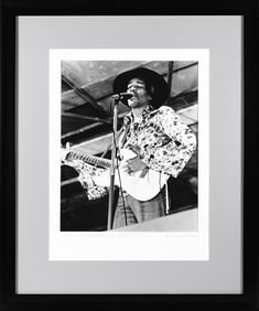 Jimi Hendrix – Original Photograph by Michael Putland, Woburn Music Festival 1968, Hard Rock