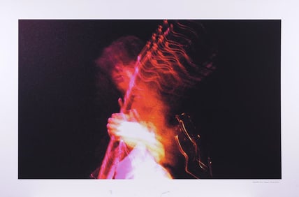 Jimmy Page – Large Format Photograph by Neil Preston, Hard Rock Las Vegas Display, 40 x 60 in.