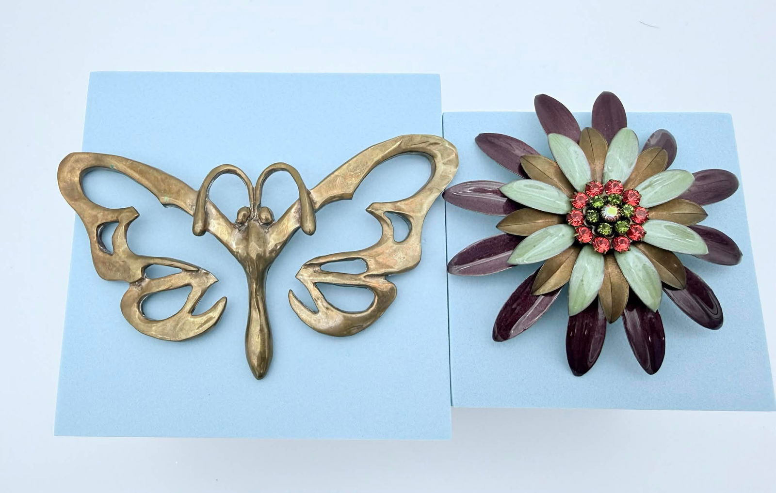 Liz Palacios Limited Edition Butterfly & Floral Brooches (Lot of 2) (1 of 5)