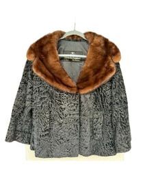 Vintage Roberts Brothers San Francisco Fur Jacket with Mink Collar