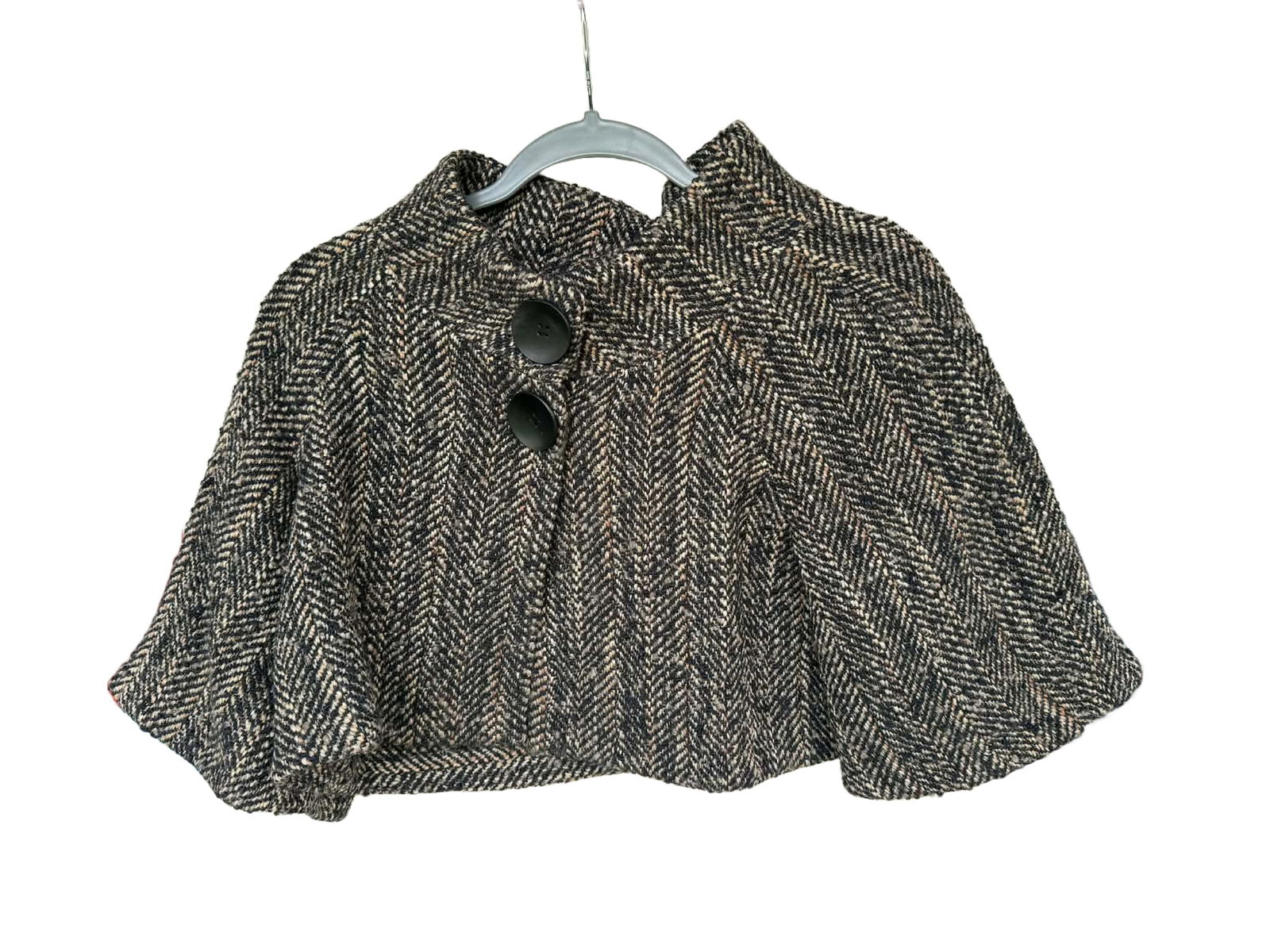 Theory Wool Tweed Cape Jacket – Size Large, Classic Womans (1 of 6)