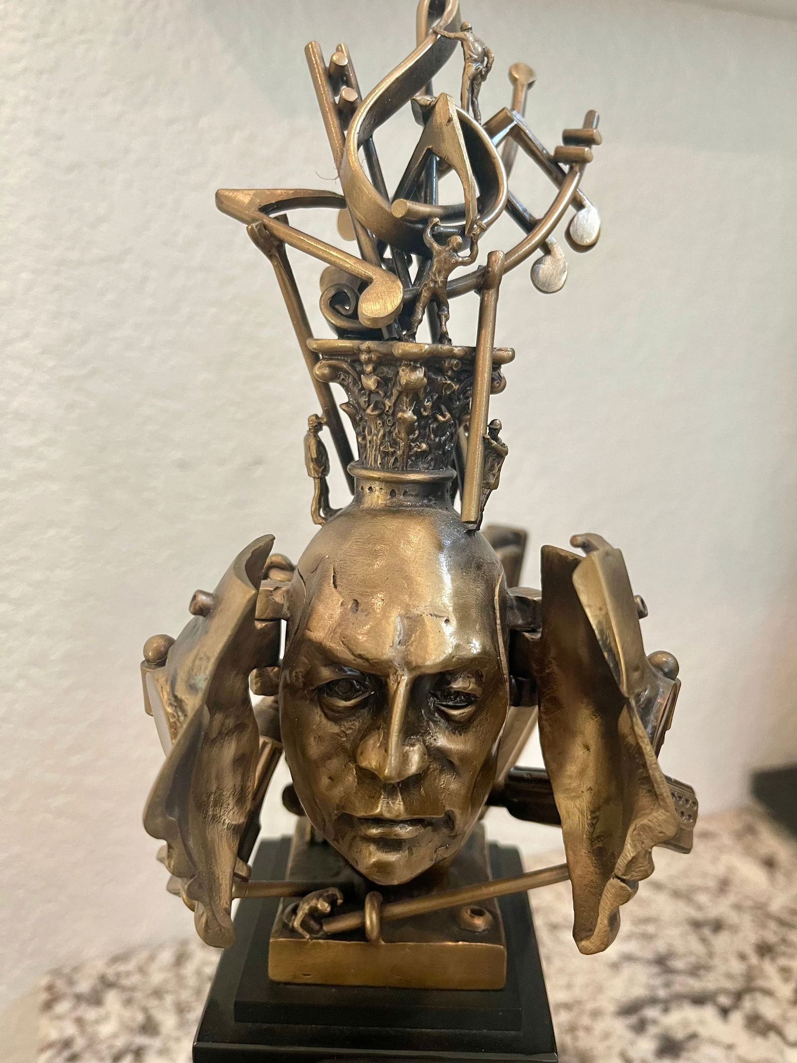 Theodore Ted Gall “Mechanical Vision” Bronze Head Sculpture (1 of 7)