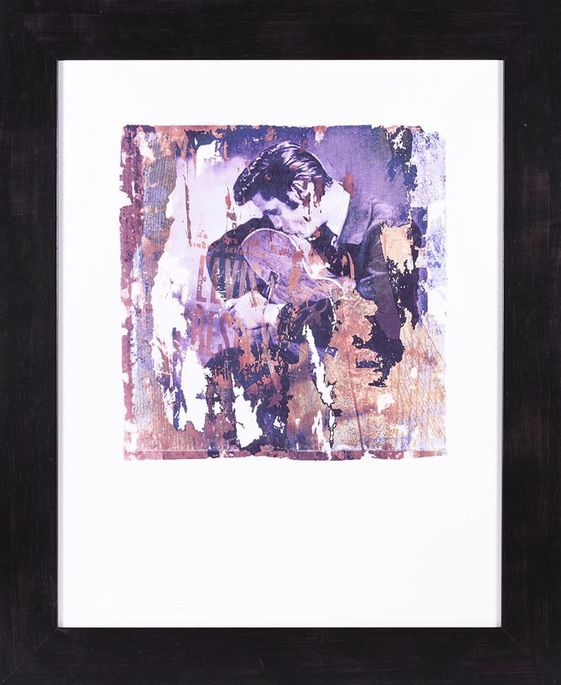 Elvis Presley “Kissing Guitar” Photograph by Gerard Mankowitz, Framed, Hard Rock Las Vegas (1 of 2)