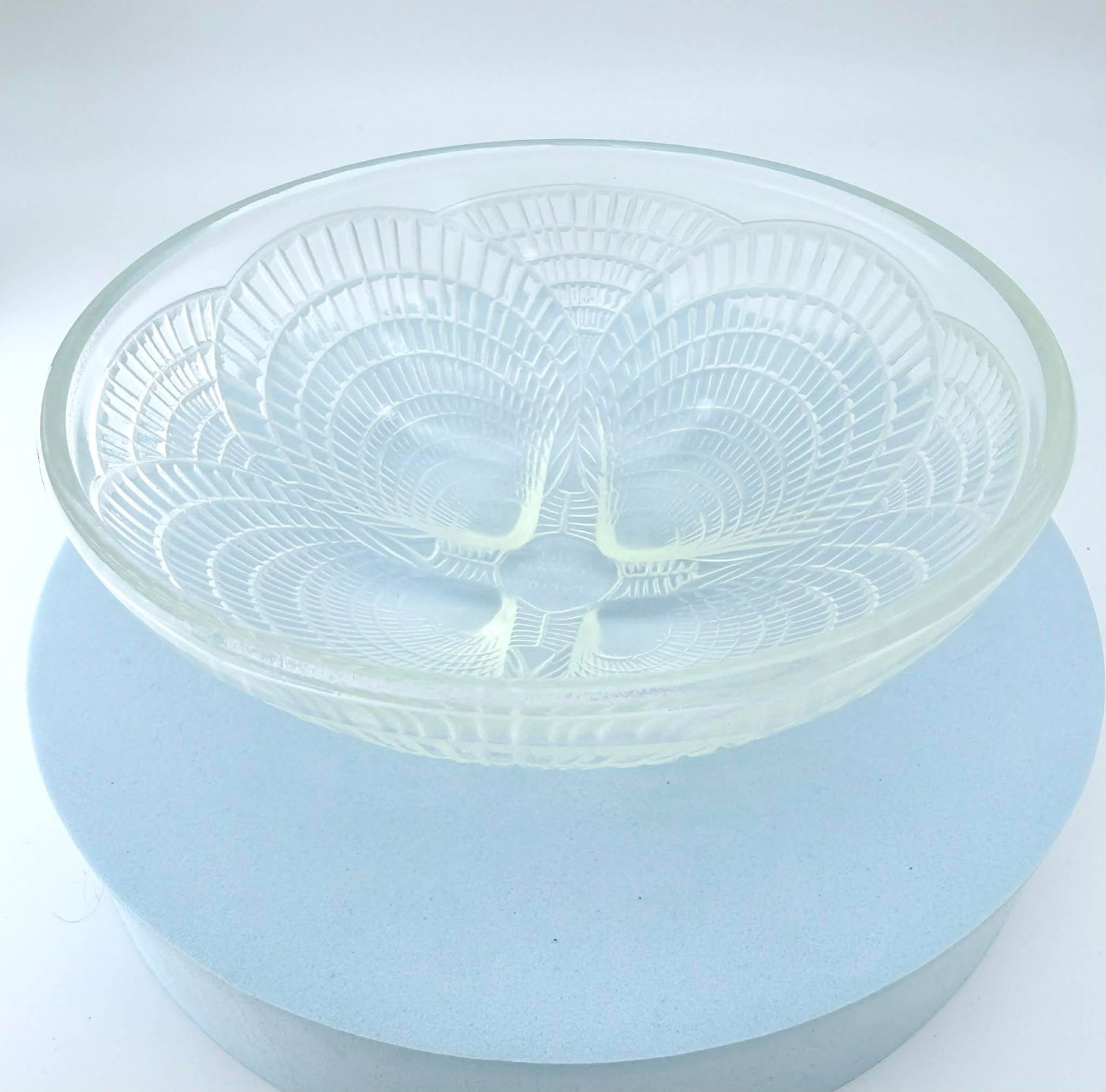 René Lalique Opalescent Glass Bowl, Model No. 3904, France, c. 1920s (1 of 5)