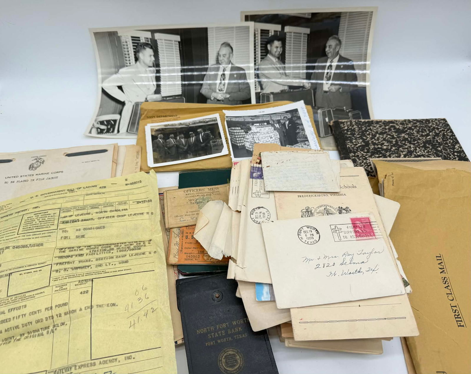 Ray M. Taylor USMC Military Personal Archive – Photos, Letters, ID’s, Ephemera (1 of 9)