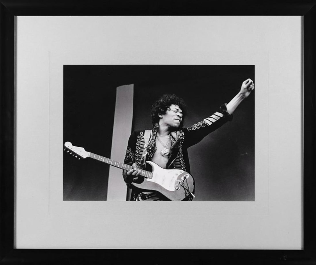 Jimi Hendrix Photograph After Jim Marshall – Monterey Pop Festival – Hard Rock Hotel Provenance (1 of 2)