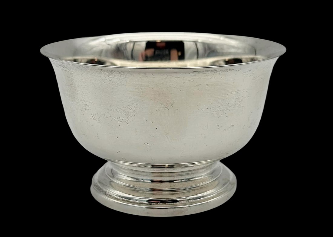 Cartier Sterling Silver Paul Revere Reproduction Bowl – 4 in, 138.7g (1 of 7)