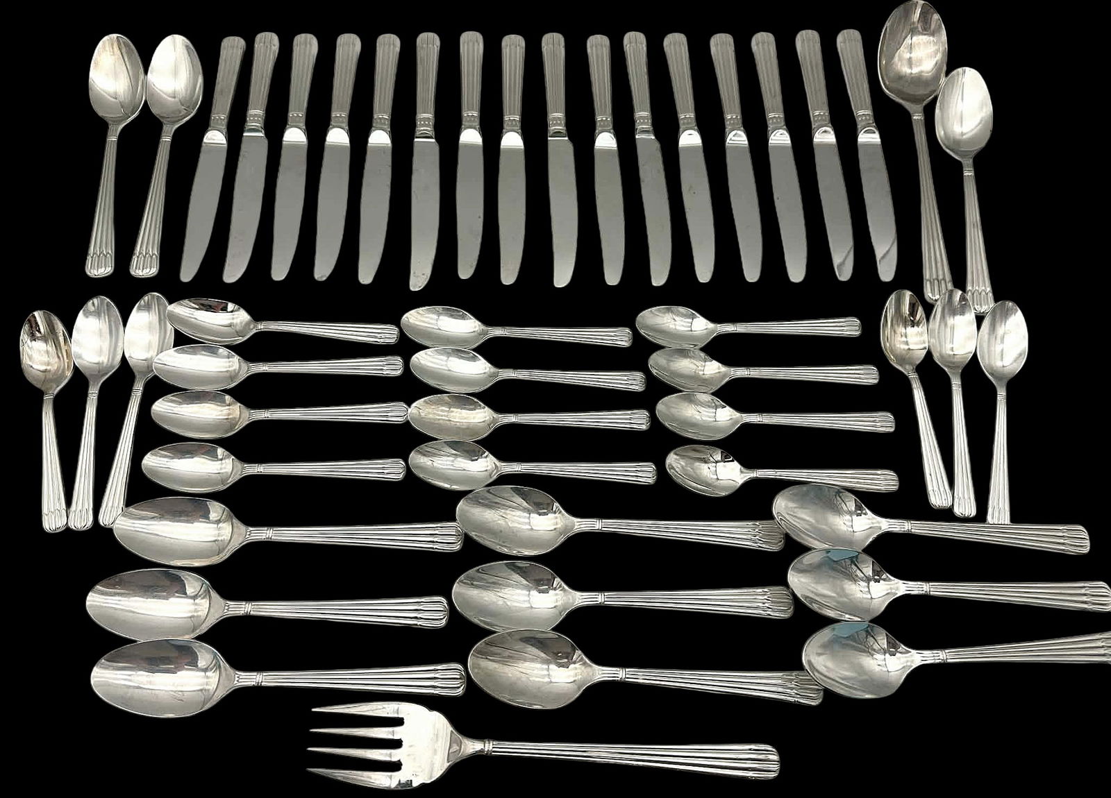 Christofle “Acier” Stainless Steel Flatware Service – 84 Pieces – France (1 of 9)