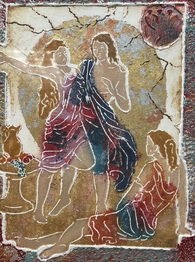 Roy Tonkin — Les Amants II — Signed Limited Edition Textured Figural Print (1 of 3)