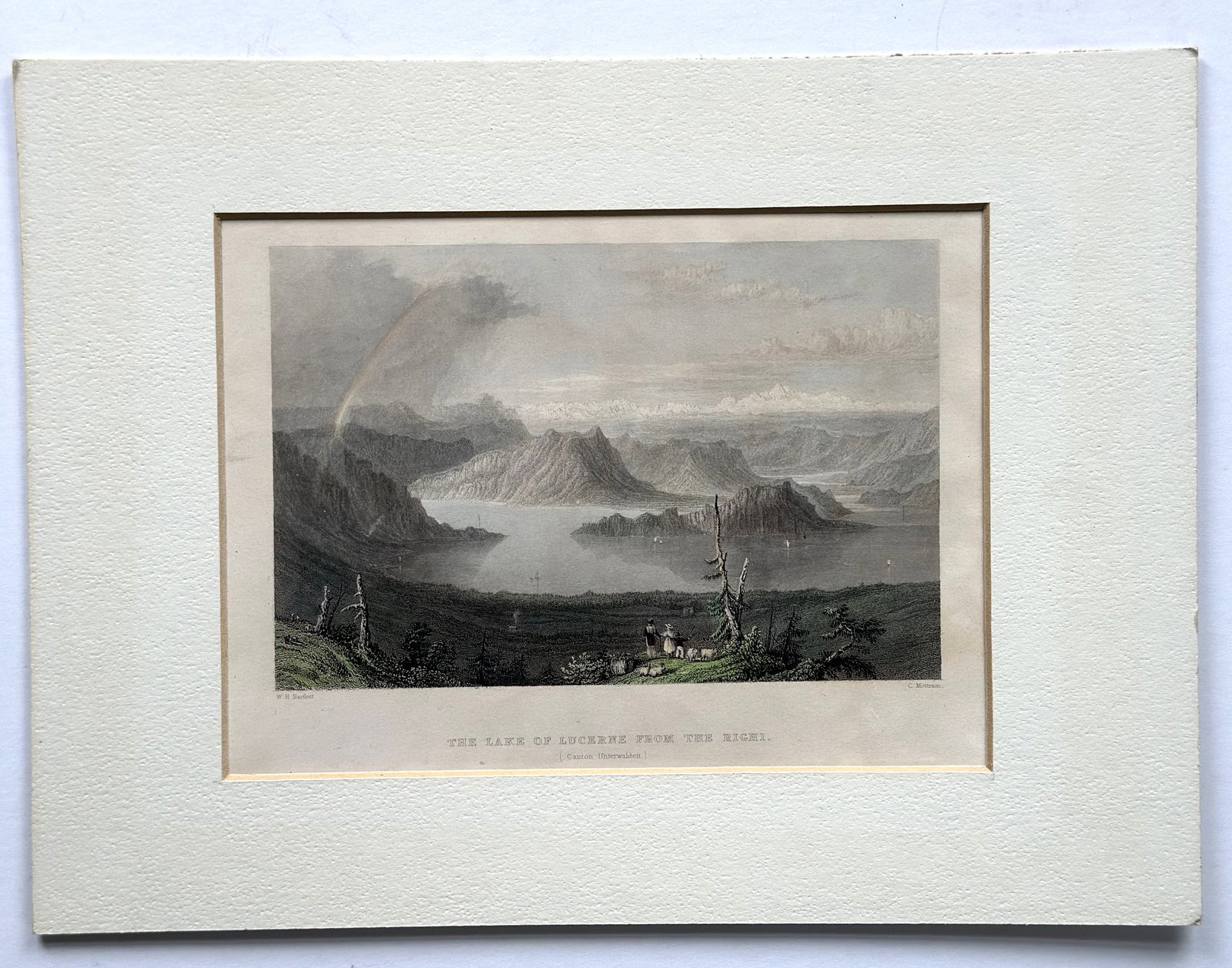 Collection of 13 Antique European Engravings – Switzerland Views, Lucerne, Interlaken (1 of 13)