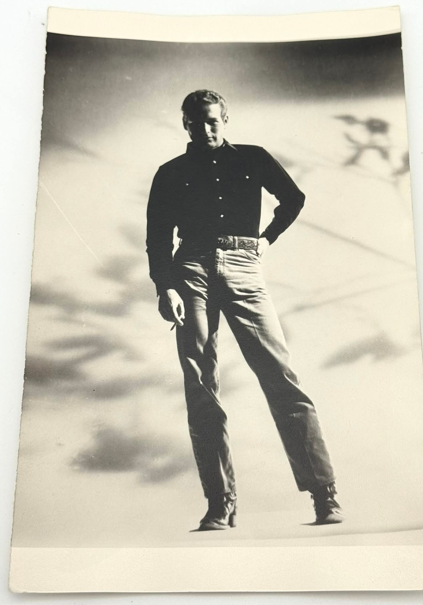 Paul Newman Vintage Photograph Black and White Portrait 5x8 Actor Film Star (1 of 3)