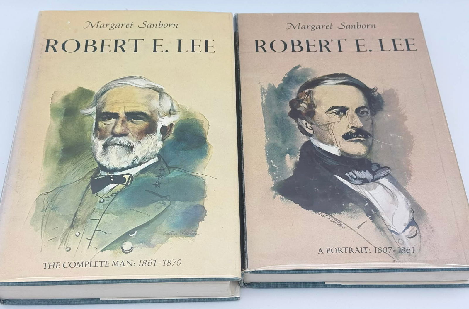Margaret Sanborn – Robert E. Lee Two Volume Biography Set, First Editions (1967): Two-volume biography set on Confederate General Robert E. Lee by Margaret Sanborn, published by Lippincott in 1967. Titles include:• Robert E. Lee: A Portrait, 1807–1861• Robert E. Lee: Th
