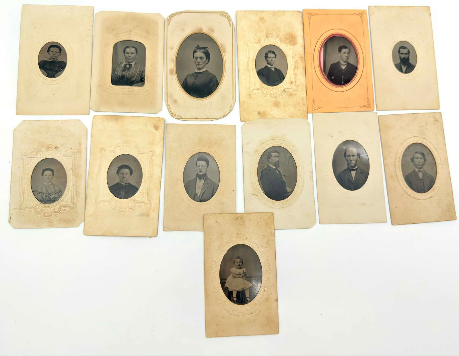 Collection of 19th Century Tintype & Albumen Portrait Photographs (13) – Civil War Era Style (1 of 8)