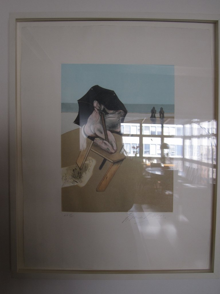 Rare Francis Bacon Lithograph Limited Edition Litho: Rare Francis Bacon Lithograph Limited Edition Litho Glare on frame. Image size: 15 1/4 x 11" Paper size: 25 1/4 x 19 3/4" Good condition. *This lot will be shipped using a 3rd party shipper.*