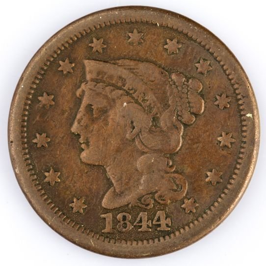 1844 LARGE CENT US COIN: 1844 LARGE CENT US COIN