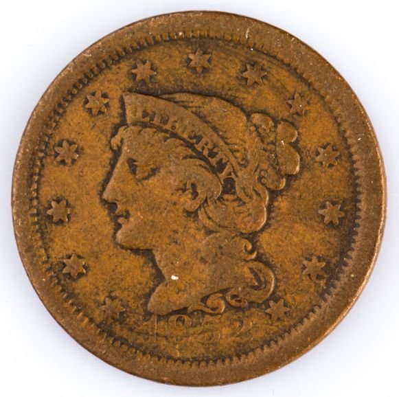 1852 LARGE CENT US COIN: 1852 LARGE CENT US COIN